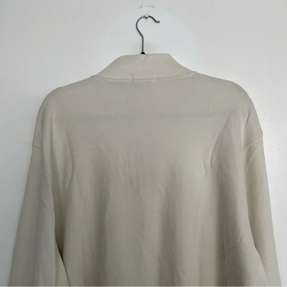 Men’s Polo Ralph Lauren Estate-Rib Quarter-Zip Pullover Parchment Cream Size XXL